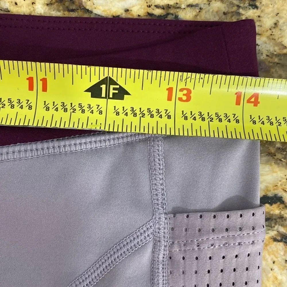 Spin Motion 365 made by Fabletics gray violet 7/8 leggings size L - Picture 8 of 10